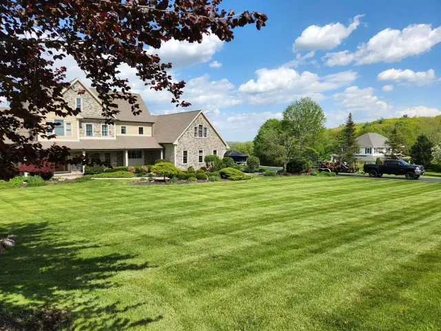 A beautiful lawn that was cared for by Cedar Ridge
