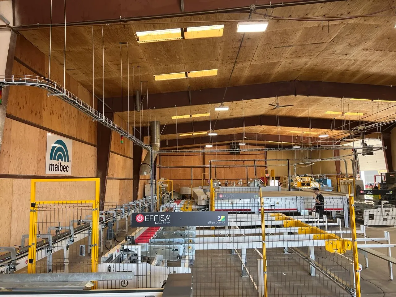 EFFISA paint oven machine — full facility view