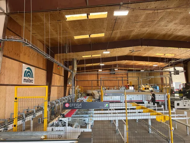 EFFISA paint oven machine — full facility view
