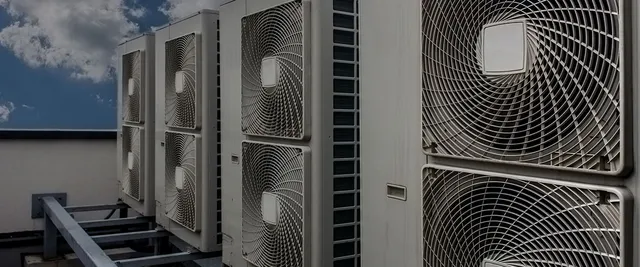 condensing units on stand