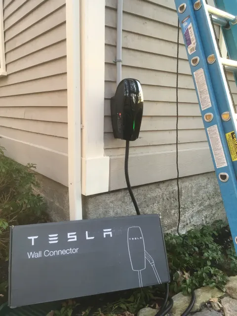Cutrona Electric LLC Tesla wall charger install