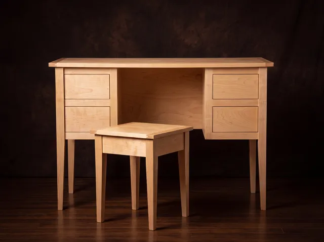 Custom vanity with seat
