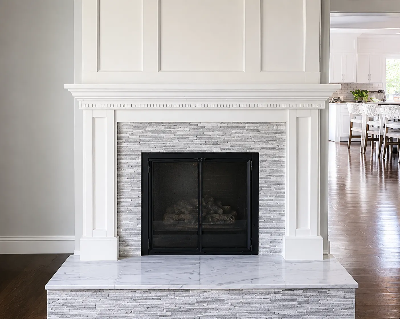 Custom fireplace carpentry in Cape Cod