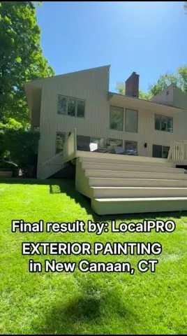 Exterior painting project film in New Canaan, Connecticut