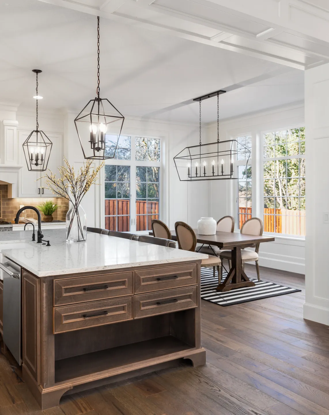 installed hardwood flooring in home