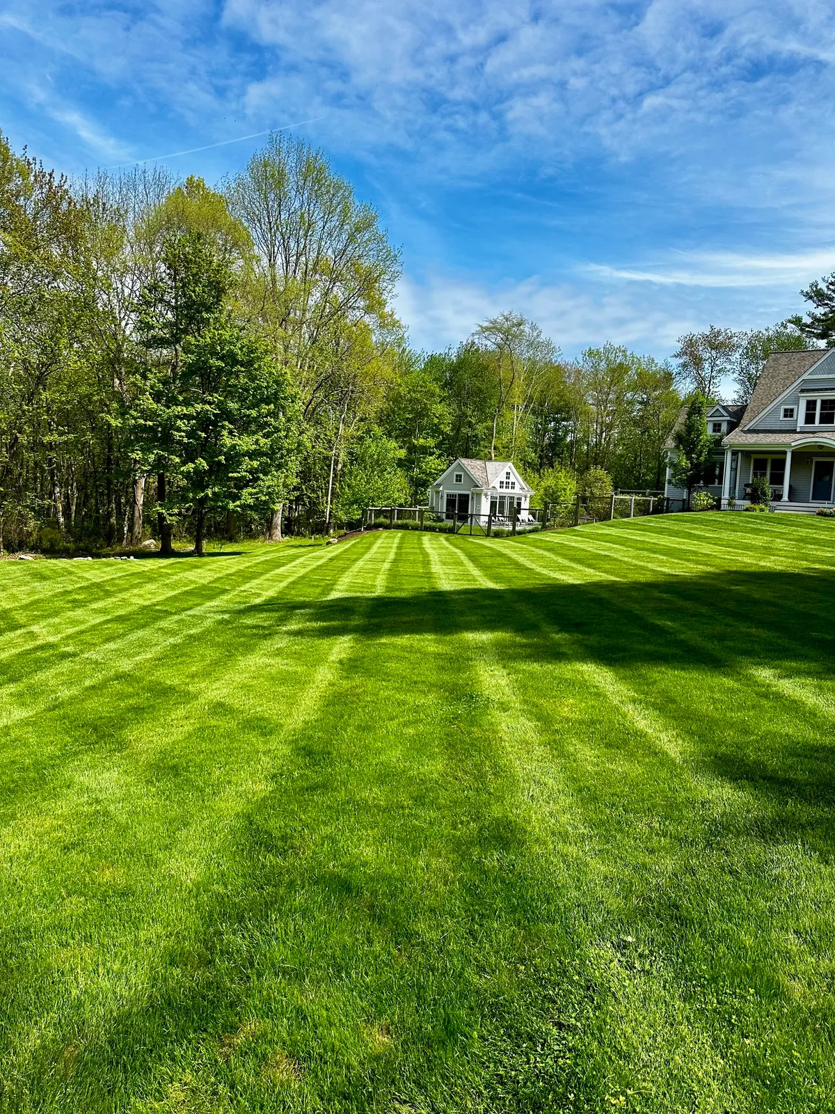 Witness Great Lawn Mowing Results by RJM Landscape in South Shore MA