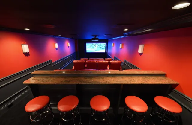 Luxury home theater room