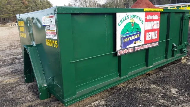 work photo from greenmonstercontainer.com
