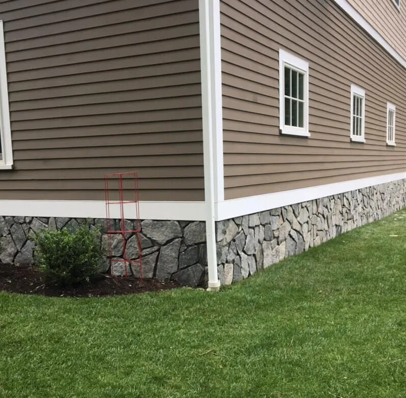 Block — Stone Work at the Bottom of a House in Marblehead, MA