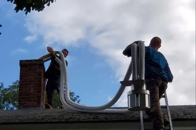 Liner install for gas