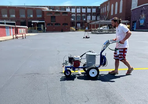 Line striping service