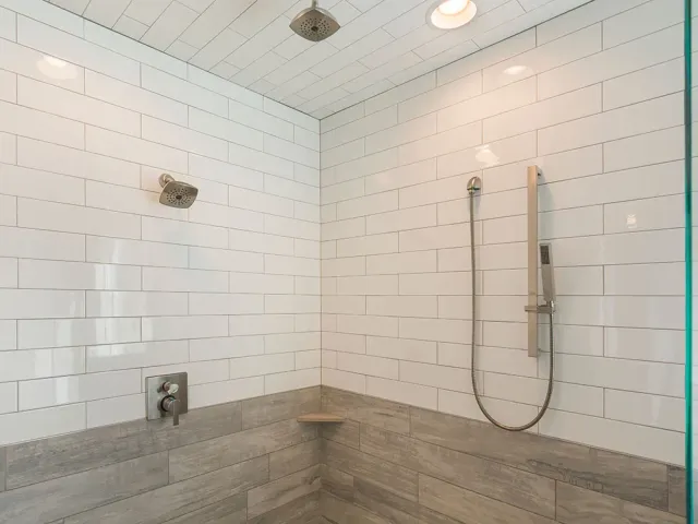 New Shower In Bathroom Remodel Project in Newbury MA