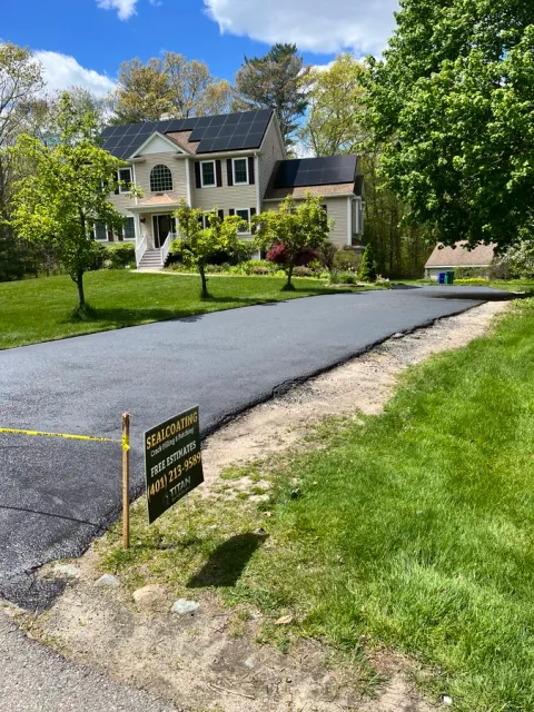 Sealed residential driveway