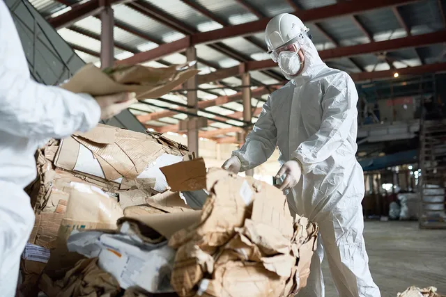 asbestos abatement in progress