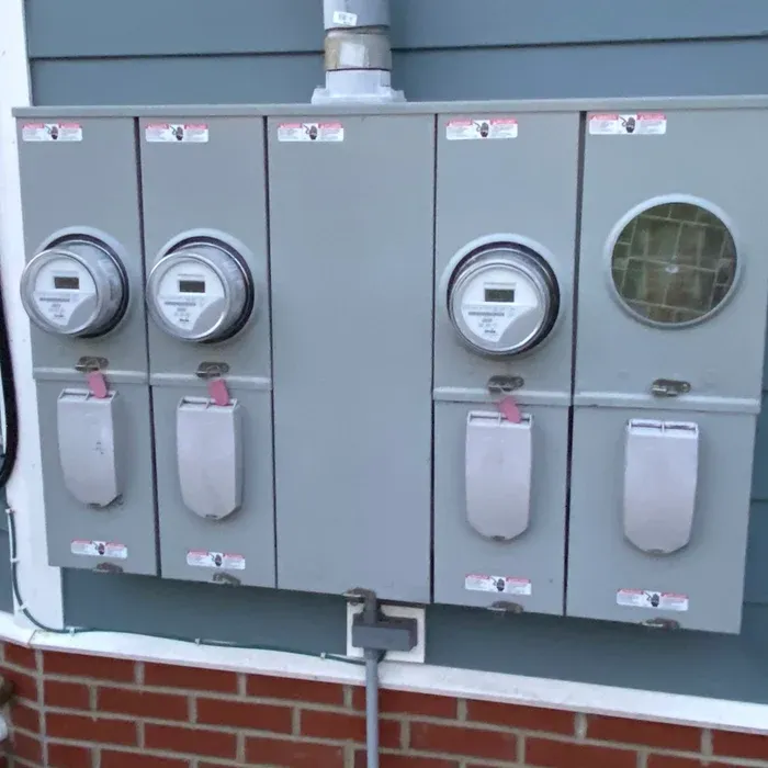 Multi-meter bank installation