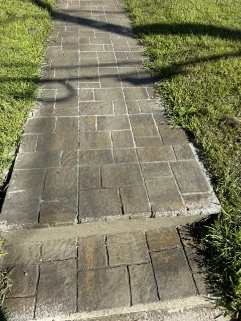 Existing walkway surface before restoration