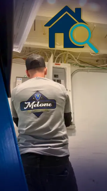 Melone Electric performing a home electrical inspection