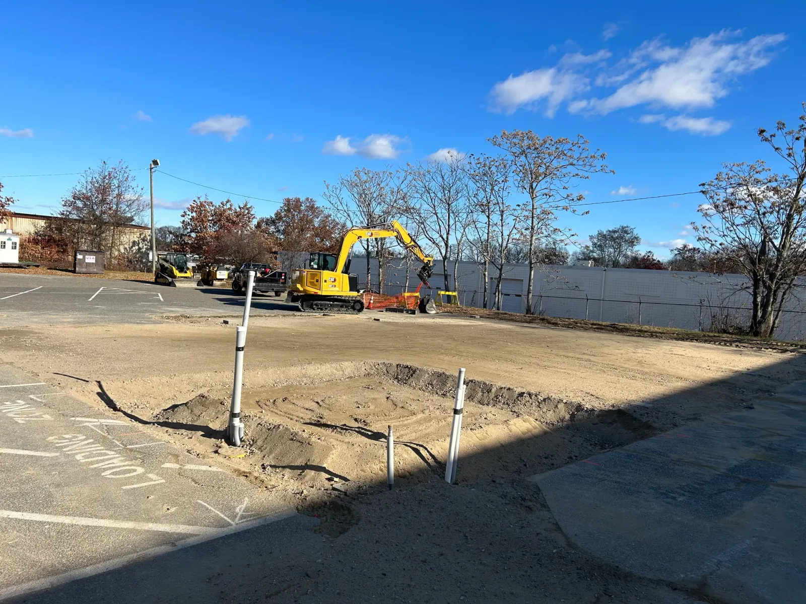 Commercial site work and underground utility install, Springfield MA