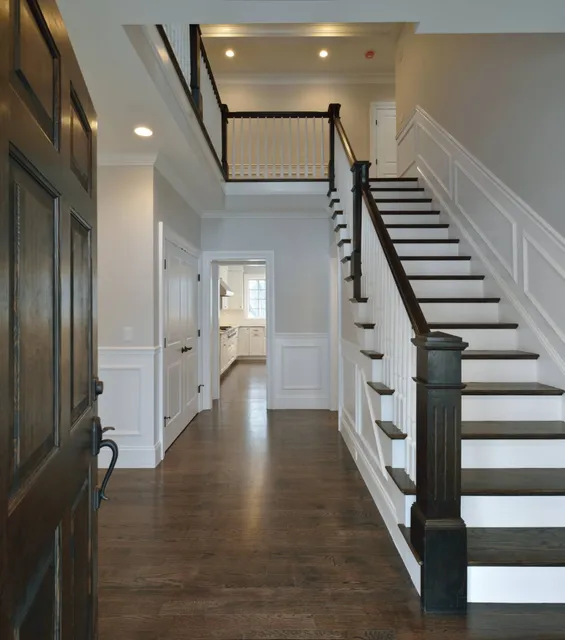 Elegant staircase and foyer