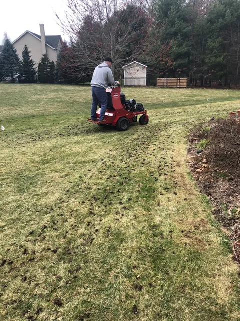 Mass Turf Aeration work photo