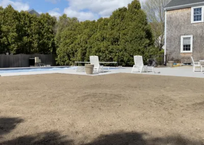 Backyard Regrading, Drainage, Loam and Seed