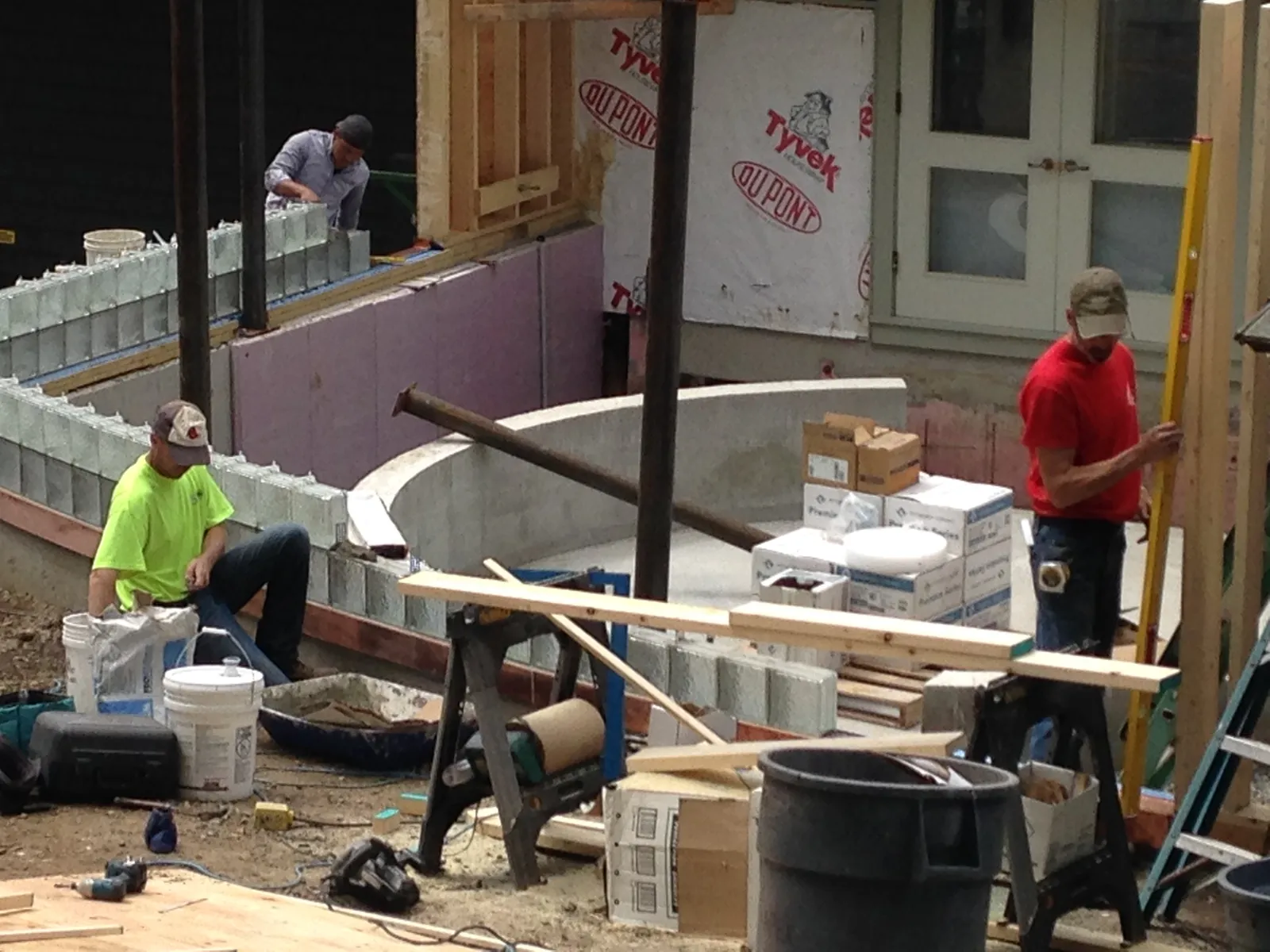 Exterior project in progress