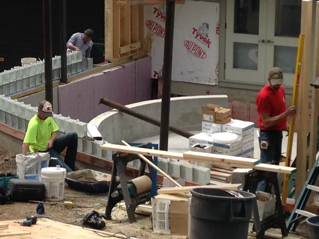 Exterior project in progress