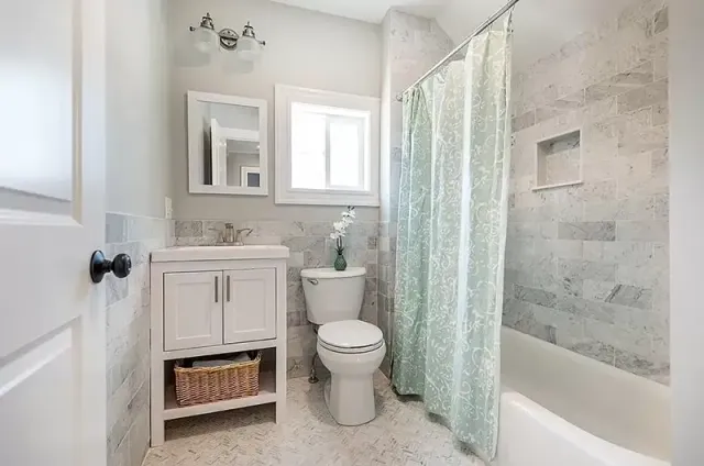 newly renovate bathroom