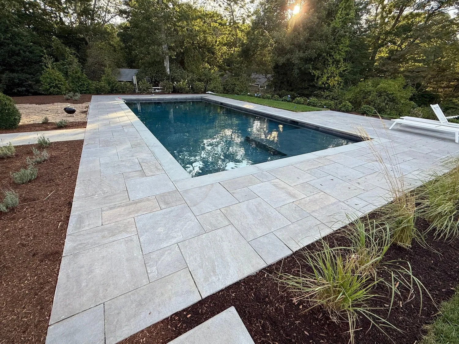 Custom gunite pool and spa project by Blue Water Pools & Spas