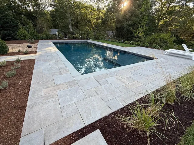 Custom gunite pool and spa project by Blue Water Pools & Spas