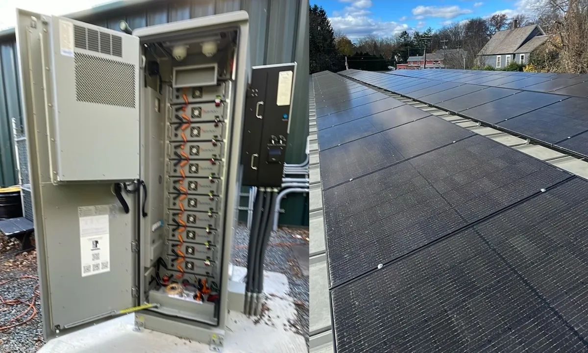Commercial battery energy storage and solar PV