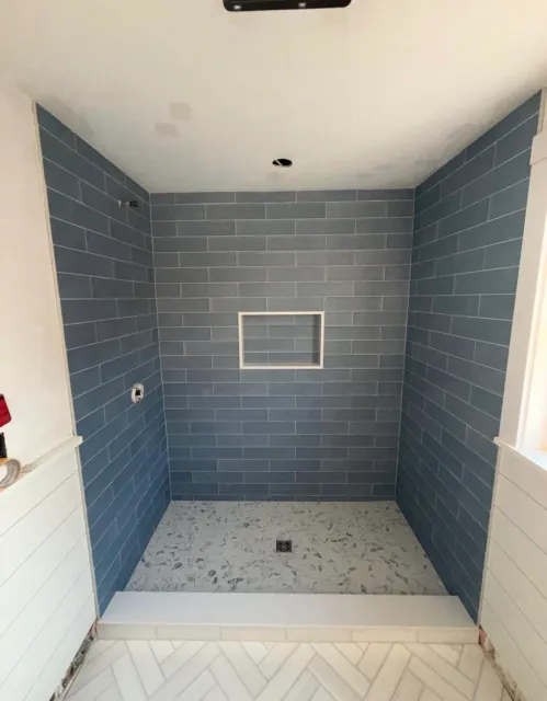 Custom shower tile installation in West Yarmouth, Massachusetts