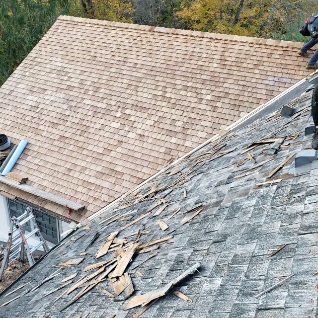 work photo from cedarroofingprotection.com