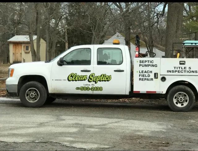 CleanSeptics service truck with pipe inspection equipment