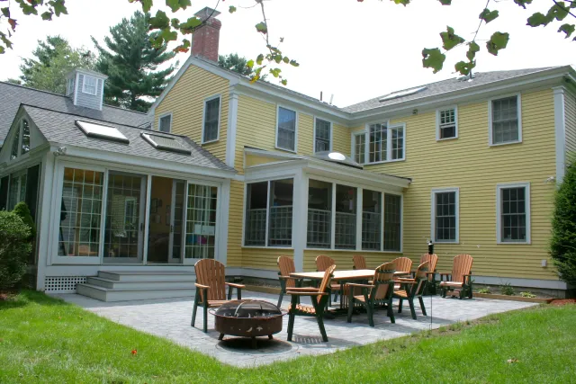 A patio large enough for all of your guests!