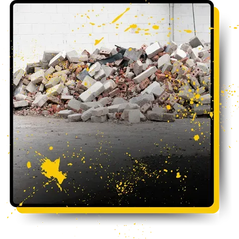 A pile of rubble