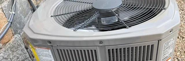 AC equipment replacement on Flagler Drive in Greenwich CT with new outdoor condenser