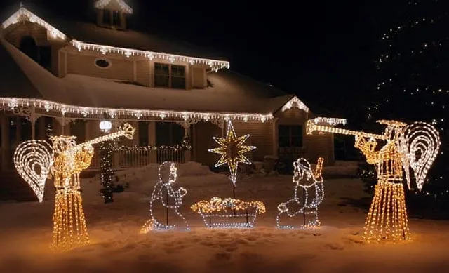 Holiday lighting project by Rainfall Irrigation