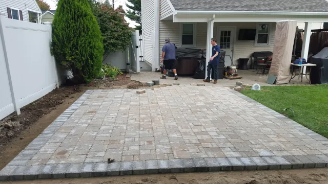 Landscaping after photo