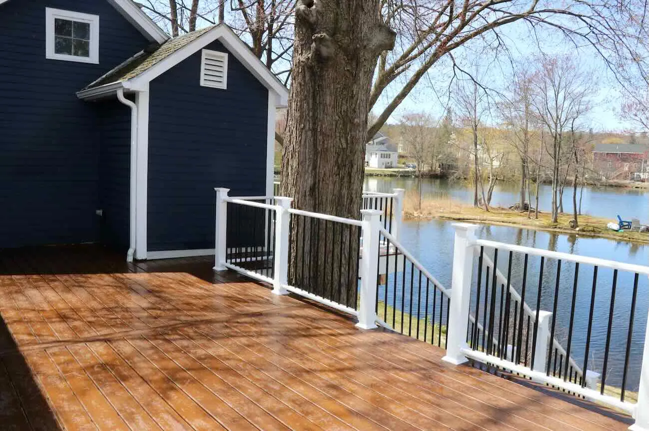 Wood deck