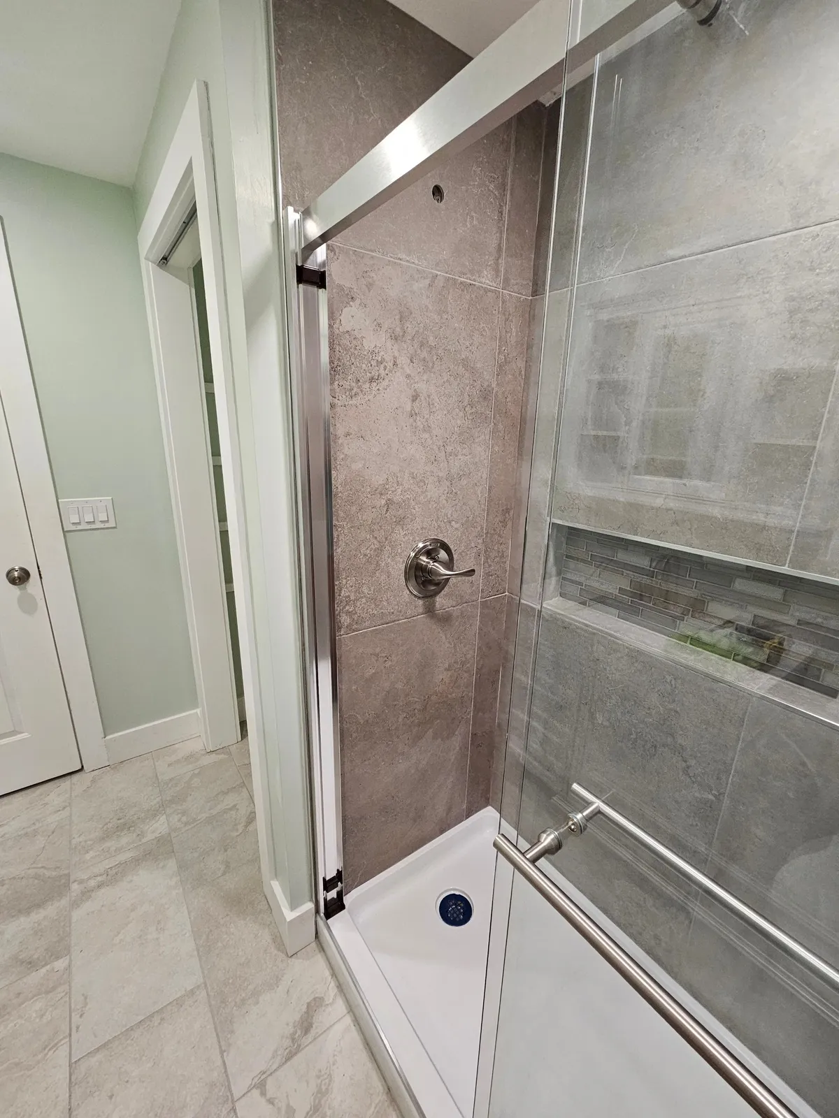 Stone tile shower installation Western Massachusetts