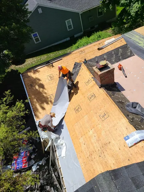 Roofing project — before
