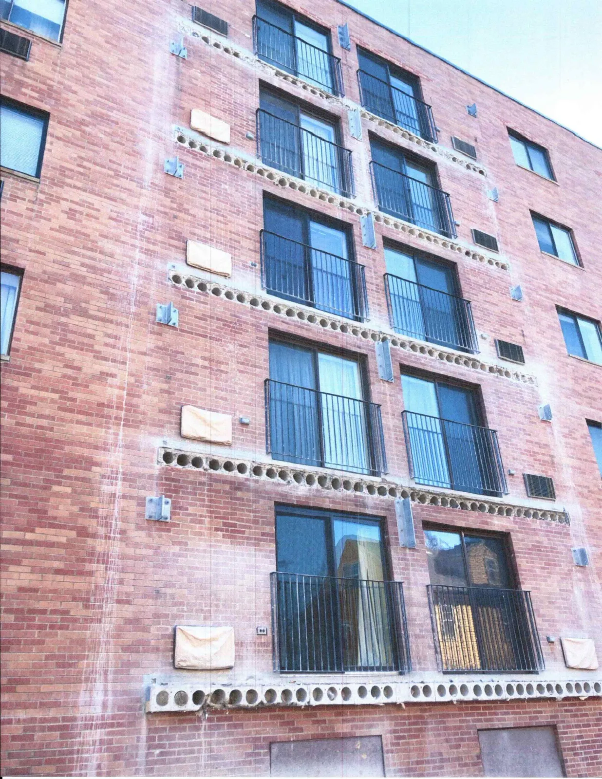 Removal of old balconies
