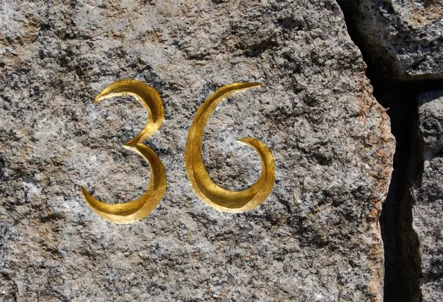 Lettering with 23K goldleaf