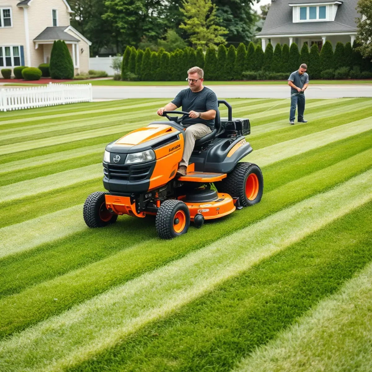 Lawn care services including mowing and aeration in Whitman, MA