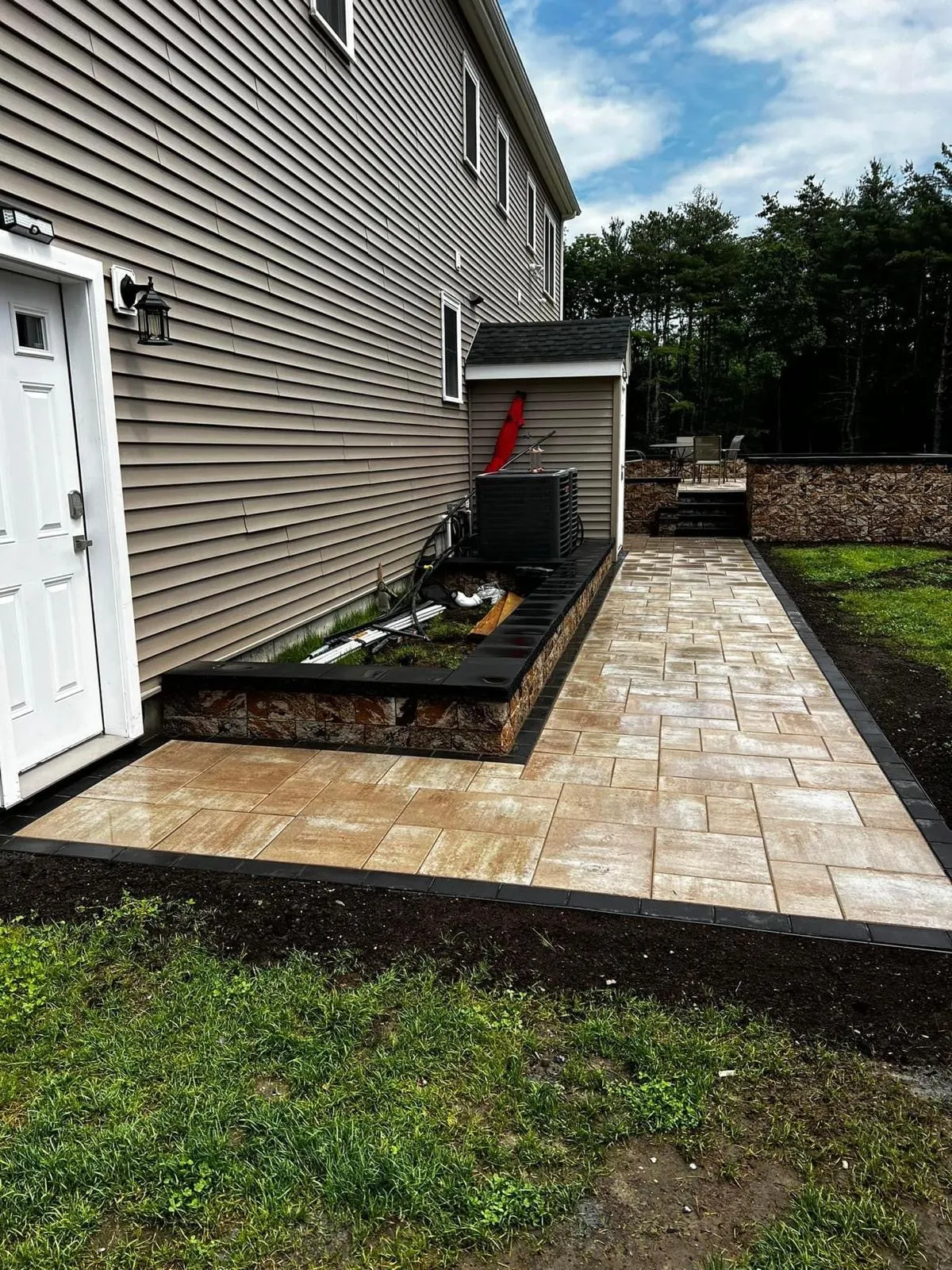 Green lush landscape construction Rockland