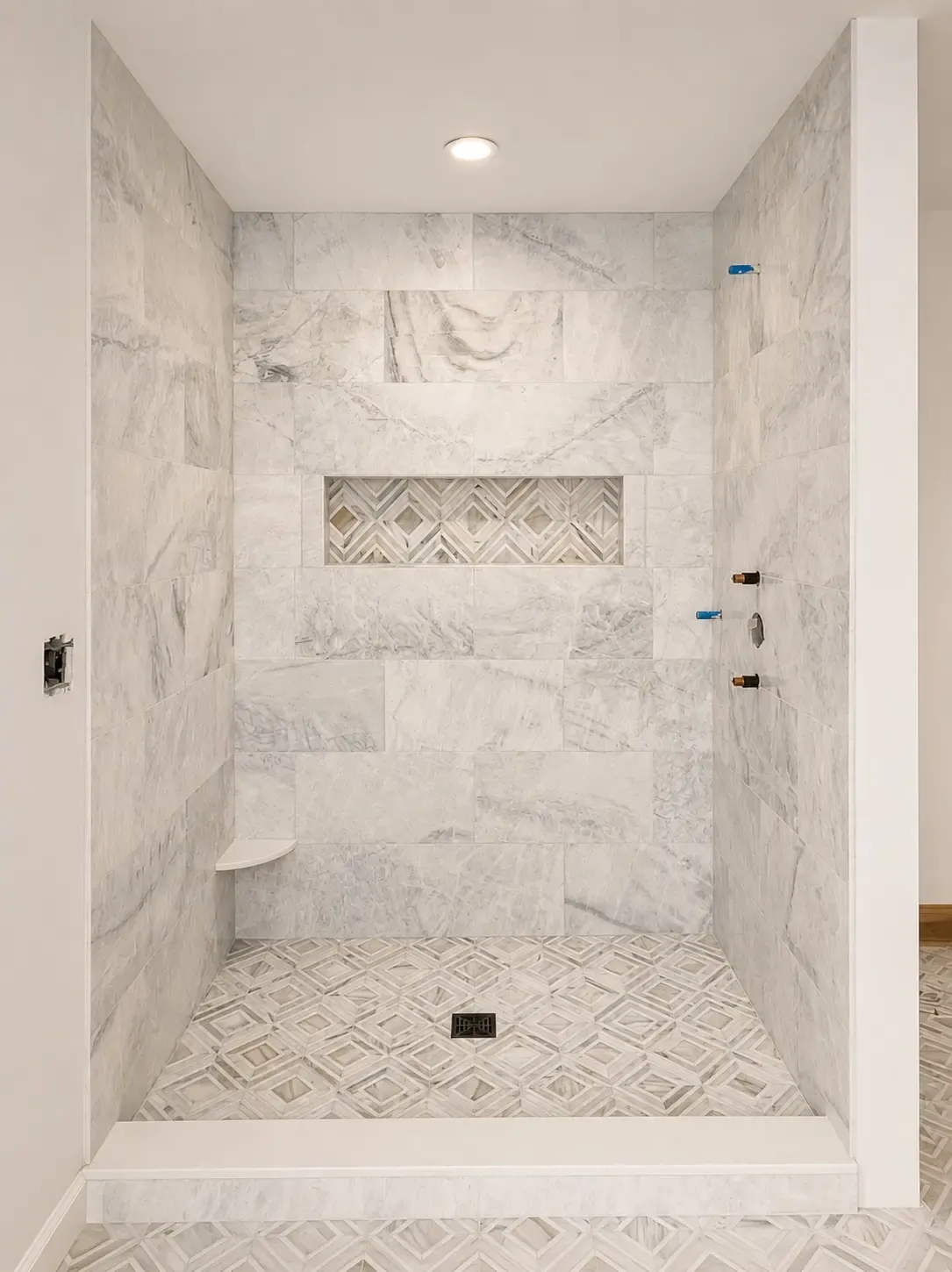 Finished tile and interior remodeling project