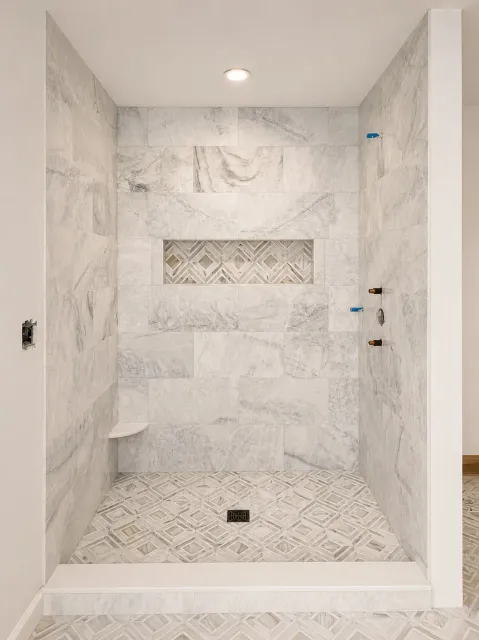 Finished tile and interior remodeling project