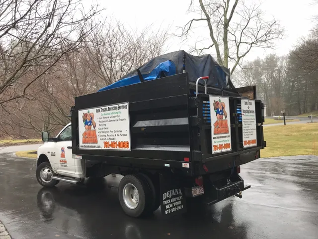 The Junk Removers truck in Boston