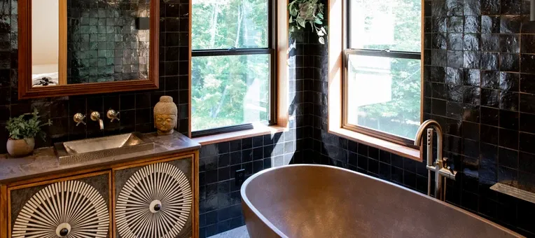 Microcement Tub for a natural feel